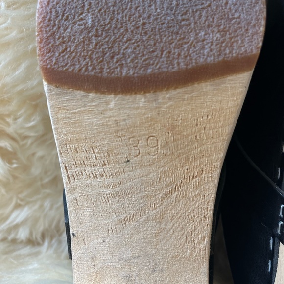 Swedish Hasbeens Slip-In Classic Clogs size 39 BLACK - Picture 10 of 13